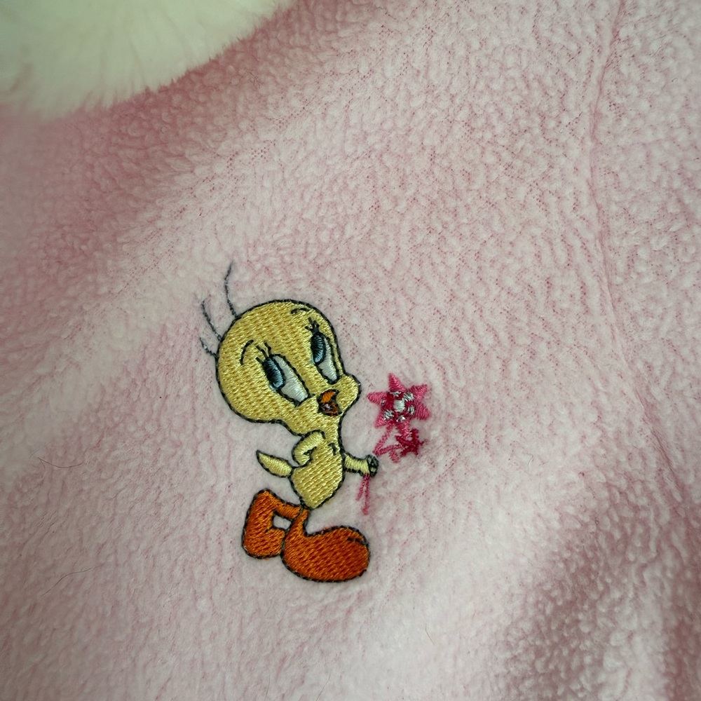 Warner Bros. TWEETY Toddler Hooded Fleece Jacket Size 3T -Pink - Picture 3 of 5